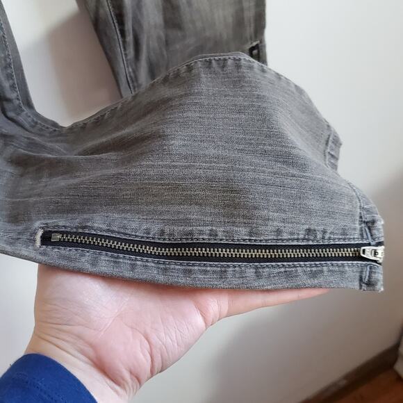 Genetic Denim The Kyle Silver Cropped Jeans Size 25 ~ Edgy Grunge Streetwear - Picture 9 of 16